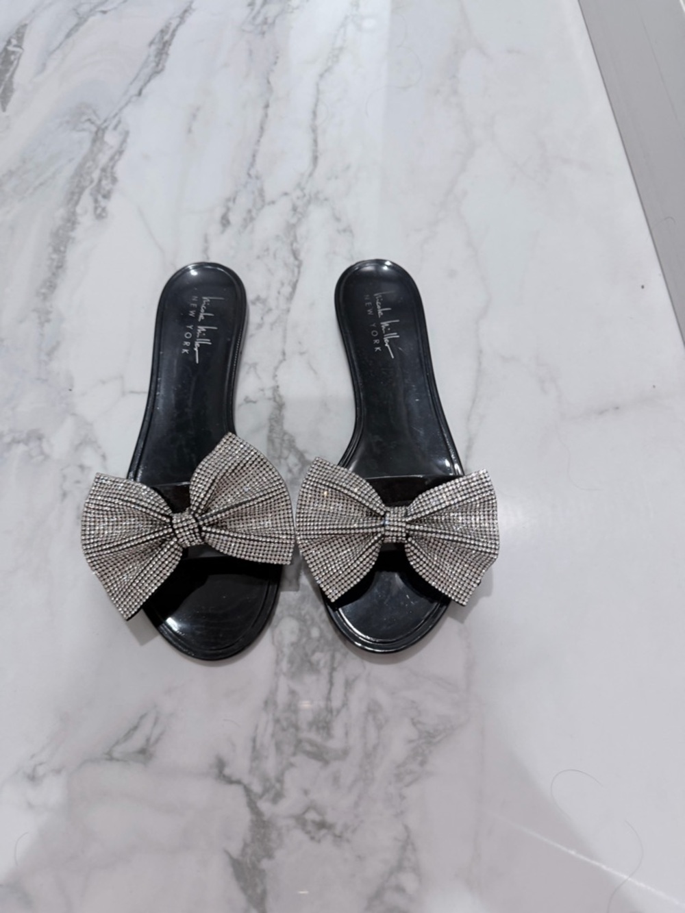 Crystal Bow Sandals